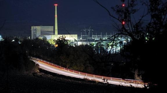 Vista de la central de Santa María de Garoña. 