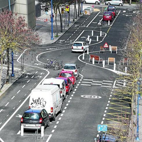 El nuevo aspecto que muestra la calle Argentina. 