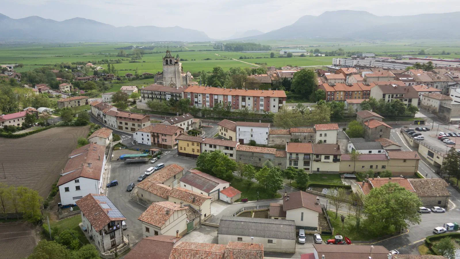 Salvatierra, desde el aire. 