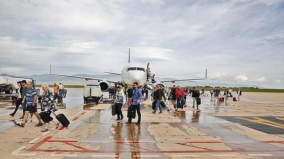 Imagen de archivo de un avión de Ryanair en Castellón.