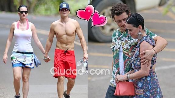 Katy Perry y Orlando Bloom, juntos y acaramelados en Hawaii (Fotos: GrosbyGroup).