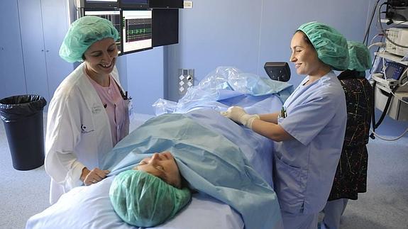 La preparaciones para realizar una colonoscopia.