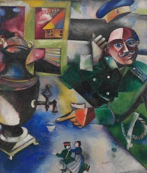 'Soldadua edaten', Marc Chagall- en lana.