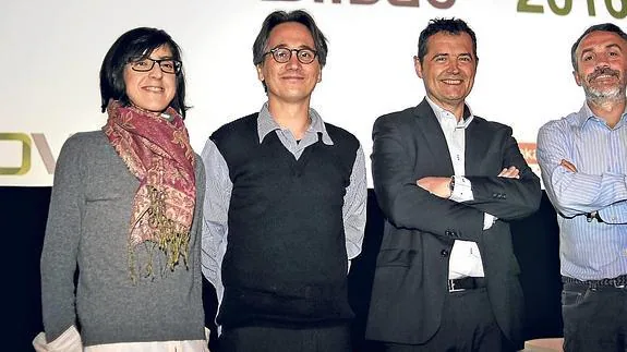 Itziar García, Asier Alea, Óscar Muguerza y Carlos Fernández Guerra.
