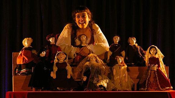 Actriz de la obra teatral 'Quijote. Femenino. Plural', una revisión del clásico cervantino de la mano de sus personajes femeninos.