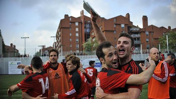 El Arenas celebra la clasificación para la Copa del Rey.