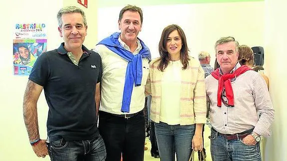 Jorge Aio, Xabier Jon Davalillo, Ainhoa García y Daniel Ruiz Bazán 'Dani'.