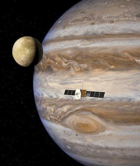 Impresión de la sonda con la que la ESA estudiará las lunas de Júpiter.