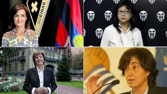 De izquierda a derecha, Amaia Gorostiza, Layhoon Chan, Ana Urquijo y María de la Peña.