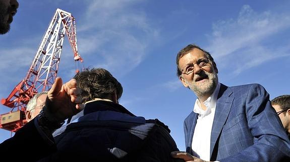 Rajoy estuvo en Bilbao en febrero.