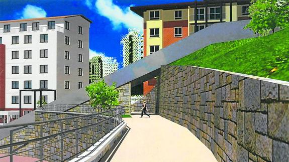 Riesgo. Recreación de uno de los puntos negros que habría generado el ascensor.