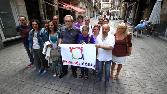 Presentación de la candidatura a las primarias de Podemos-Ahal Dugu, Euskadi Aldatu.