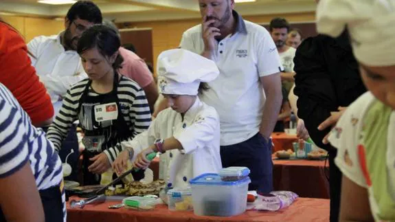 Pruebas de 'MasterChef Junior' en el Euskalduna el pasado 28 de julio.