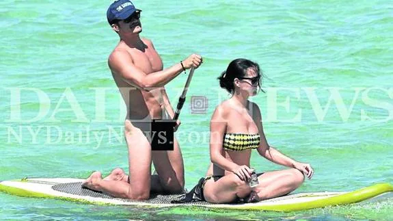 Orlando Bloom junto a Katy Perry, su novia.