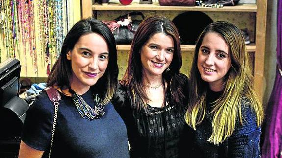Tamara Quintela, Nuria García y Goizane Avilés.