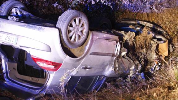 El joven baracaldés muerto en accidente en Miranda tenía el carné retirado