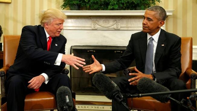 Donald Trump y Barack Obama, en la Casa Blanca.