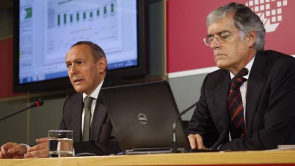 Ramiro González y José Luis Cimiano han presentado este lunes el proyecto de presupuestos.