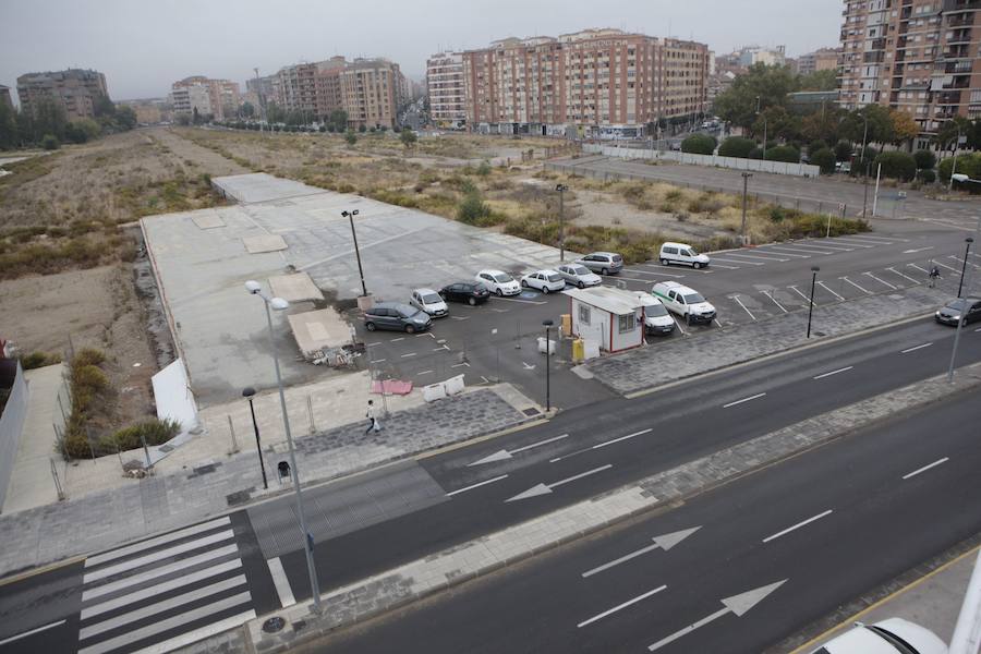 Espacio donde estará ubicada la nueva estación de autobuses de Logroño