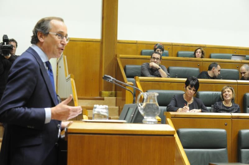 Alfonso Alonso, durante su intervención.
