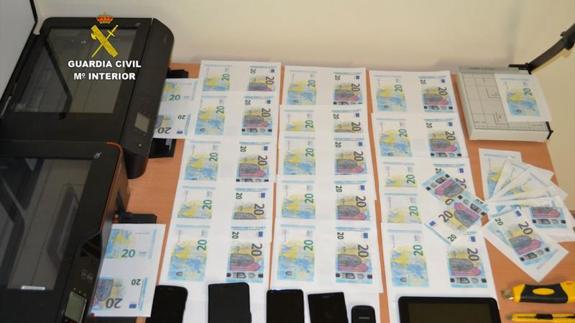 Siete detenidos en Cantabria por distribuir billetes falsos de 20 euros en Euskadi