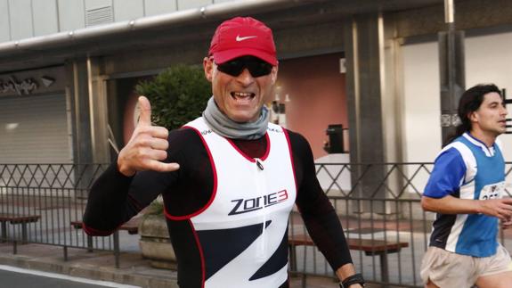 Un corredor, en la prueba del pasado año, en la calle Paz. 