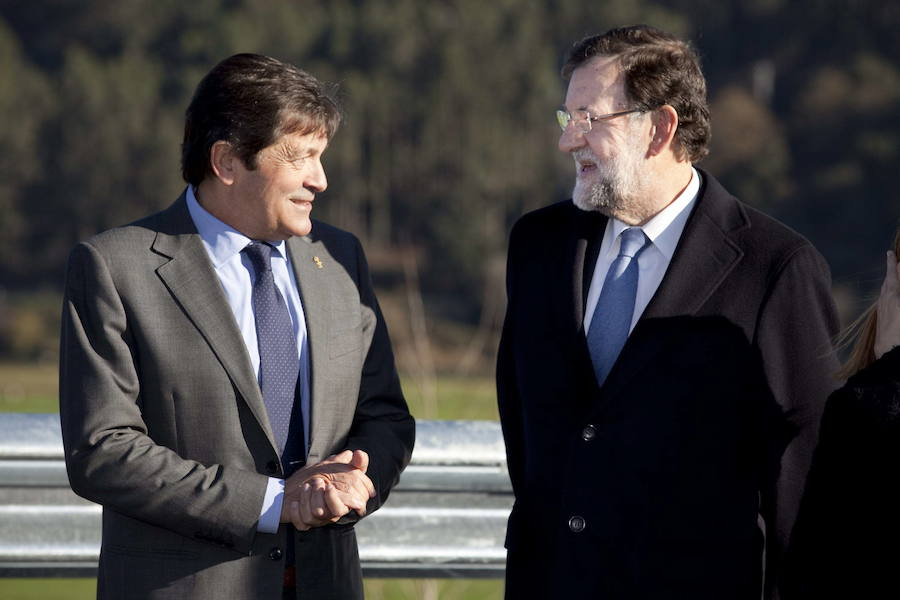 Javier Fernández eta Mariano Rajoy.