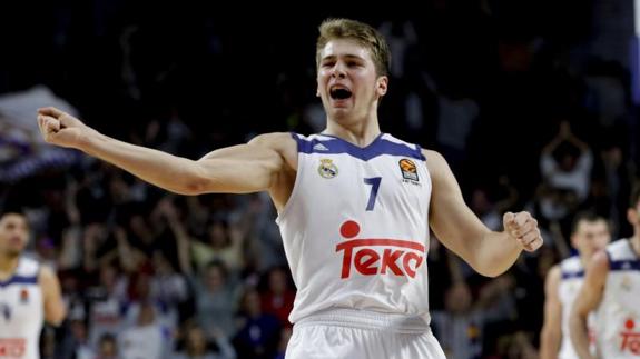 Doncic, durante el encuentro ante el Zalgiris. 