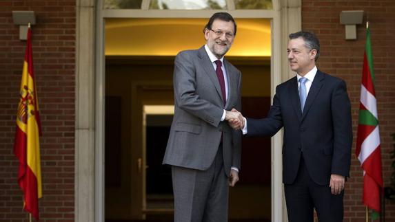Rajoy y Urkullu, en una reunión en La Moncloa.