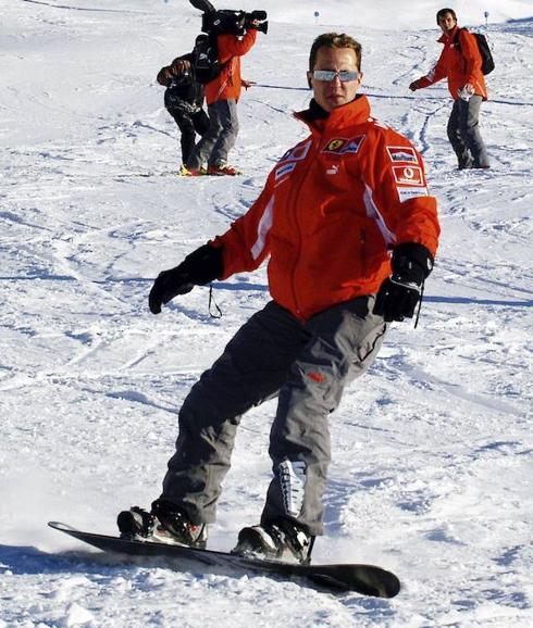 El piloto en la nieve.