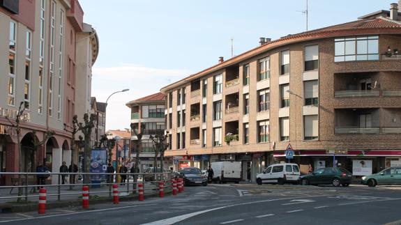 La obra pretende hacer más amable el centro de Sopela.