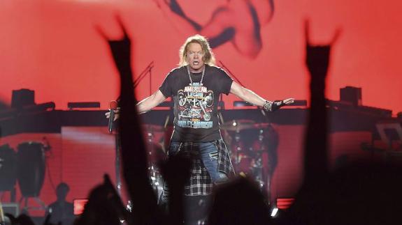 Axl Rose, cantante de Guns N'Roses.