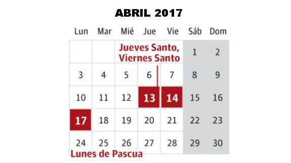 Cuándo cae Semana Santa 2017: fechas del macropuente