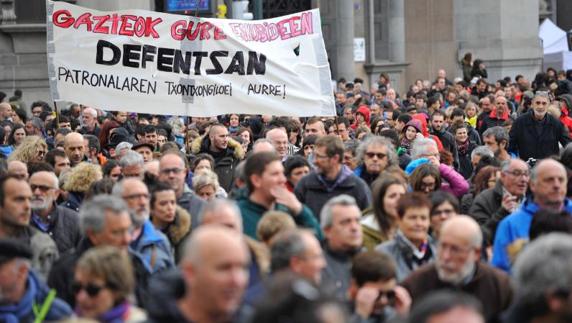 La manifestación ha partido a las 17.30 horas de la Plaza del Sagrado Corazón.