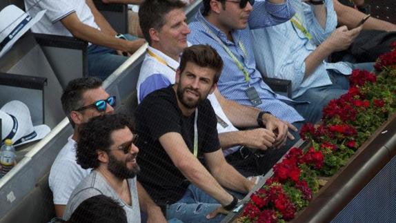 Piqué, en el momento de los insultos.