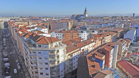 Una vista del multicultural barrio de Coronación en Vitoria.