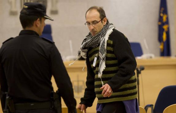 Ibon Iparragirre, durante un juicio en la Audiencia Nacional. 