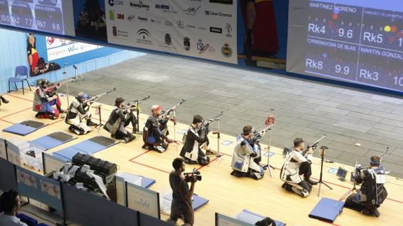 Imagen de un campeonato de tiro celebrado en el centro de alto rendimiento de Las Gabias. 