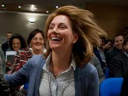 Arantza Quiroga, en un acto de ayer del PP. / Ignacio Pérez. Vídeo: Atlas