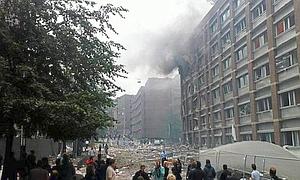 La explosión ha causado importantes destrozos./ Aftenposten