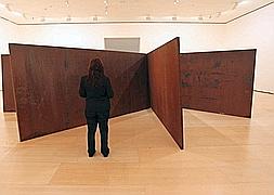 Brancusi y Serra dialogan en el Guggenheim./ Telepress