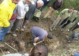 Lugar donde se localizaron los restos mortales del comandante en jefe de las milicias vascas durante la Guerra Civil, Cándido Saseta.