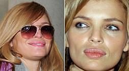 Aspecto de ahora y de antes de Esther Cañadas.