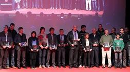 Imagen de los premiados en la pasada edición de la gala de los Premios del Deporte. / EC