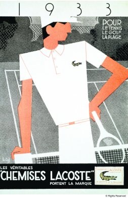 El tenista René Lacoste halló un filón en un logotipo que lució por casualidad.