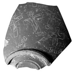 Una de las inscripciones  de Iruña-Veleia.  / EL CORREO