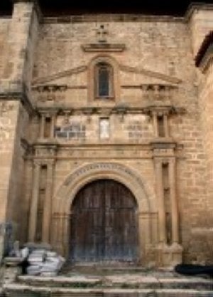 El templo, en obras.