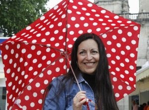 Coraje. Remedios García, ayer en la Feria del Libro de Bilbao. ::
MIREYA LÓPEZ