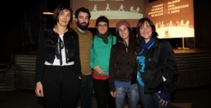 Begoña Gil, Alberto Tabernero, Maitane Cabeza, Miriam Herrero y Julia Madrazo.  ::                             FOTOS: MIREYA LÓPEZ