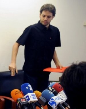 El letrado Haritz Escudero fue arrestado en Lanzarote. ::                             REUTERS